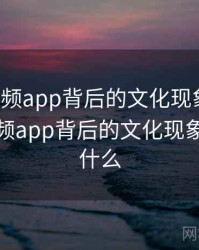 探花视频app背后的文化现象解读，探花视频app背后的文化现象解读是什么