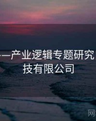 海角网——产业逻辑专题研究，海角科技有限公司