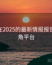 海角网在2025的最新情报报告83，海角平台