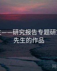 兔子先生——研究报告专题研究，兔子先生的作品