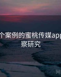 基于18个案例的蜜桃传媒app社会观察研究
