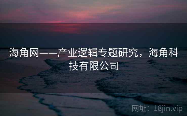 海角网——产业逻辑专题研究，海角科技有限公司