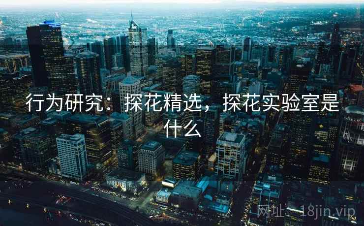 行为研究：探花精选，探花实验室是什么