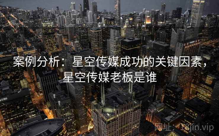 案例分析：星空传媒成功的关键因素，星空传媒老板是谁