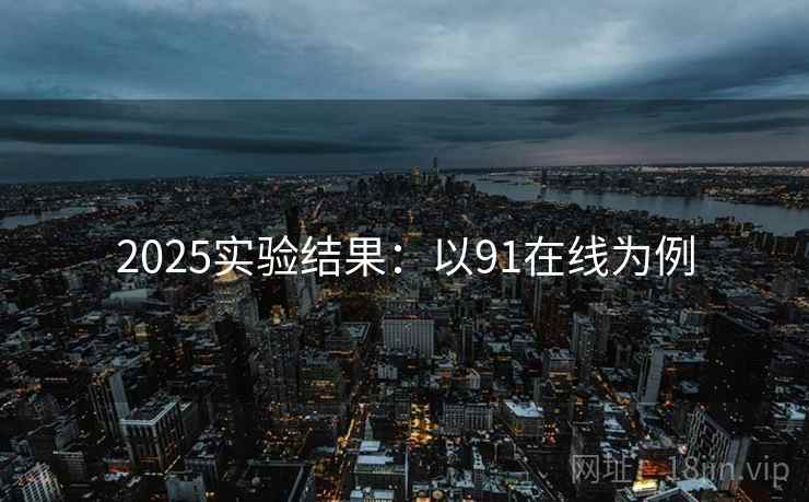 2025实验结果:以91在线为例 2025实验结果:以91在线为例